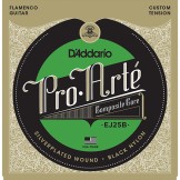 Daddario EJ25B Pro-Arte Black Nylon Composite, Flamenco