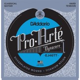 Daddario EJ46TT ProArte Dynacore, Titanium Trebles, Hard Tension