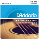 Daddario EJ16 Phosphor Bronze, Light, 12-53