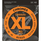 Daddario ECG23 Chromes Flat Wound,Extra Light, 10-48