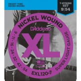 Daddario EXL120-7 Nickel Wound, 7-String, Super Light, 9-54