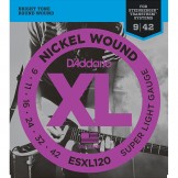 Daddario ESXL120 Nickel Wound, Super Light, Double BallEnd, 9-42