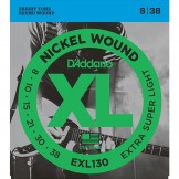 Daddario EXL130 Nickel Wound, Extra-Super Light, 8-38