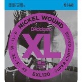 Daddario EXL120 Nickel Wound, Super Light, 9-42