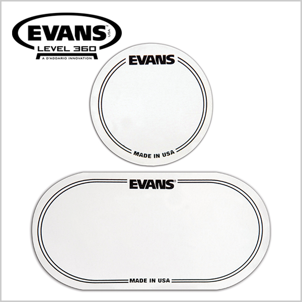EVANS EQ Bass Drum Patches (2개입) - Clear Plastic (EQPC1/EQPC2)