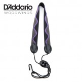 Rico Fabric Sax Strap (Jazz Wave) with Metal Hook