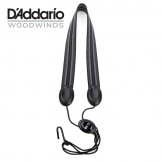 Rico Fabric Sax Strap (Jazz Stripe) with Metal Hook