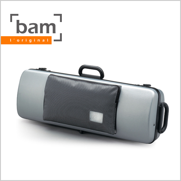 [Bam] Hightech Oblong Viola Case With Pocket - Silver (5202XL)