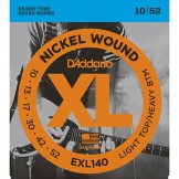 Daddario EXL140 Nickel Wound, Light Top/Heavy Bottom, 10-52