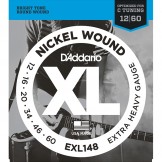 Daddario EXL148 Nickel Wound, Extra-Heavy, 12-60