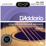 Daddario EXP26 Coated Phosphor Bronze, Custom Light, 11-52