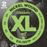 Daddario EXL165 Nickel Wound Bass, Custom Light, 45-105, Long Scale