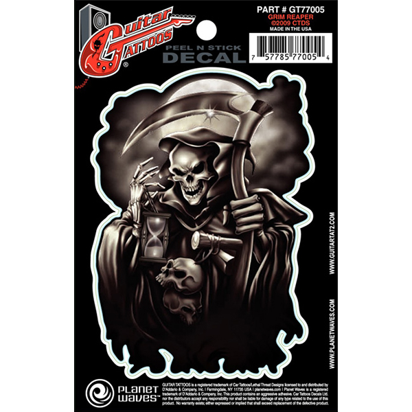 Planet Waves Guitar Tattoo, Grim Reaper GT77005