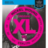 Daddario ESXL170 Nickel Wound Bass, Light, 45-100, Double Ball End, Long Scale