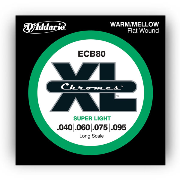 Daddario ECB80 Chromes Bass, Light, 40-95, Long Scale