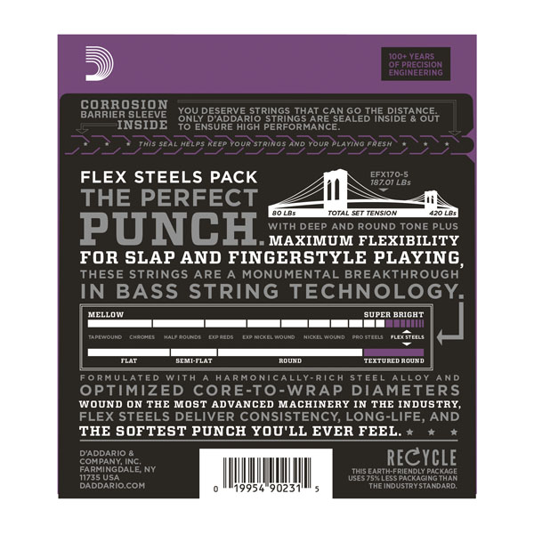 ELECTRIC BASS GUITAR STRING EFX170-5