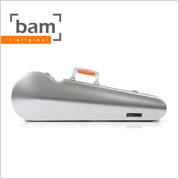 [Bam] La-Defense Hightech Contoured Violin Case - Brushed Aluminium (DEF2002XL)