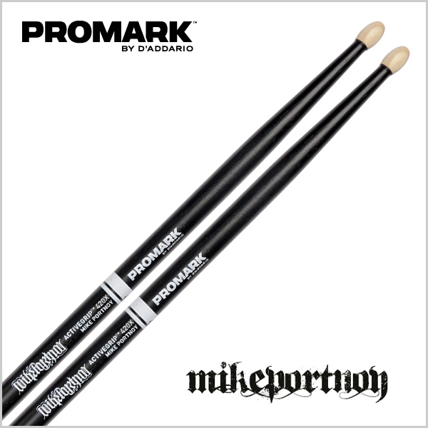 Mike Portnoy ActiveGrip 420X Hickory Oval Wood Tip (TXMP420XW-AG)