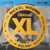 Daddario EXL110+ Nickel Wound, Regular Light, Plus Set, 10.5-48