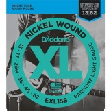 Daddario EXL158 Nickel Wound, Bariton Guitar Light, 13-62