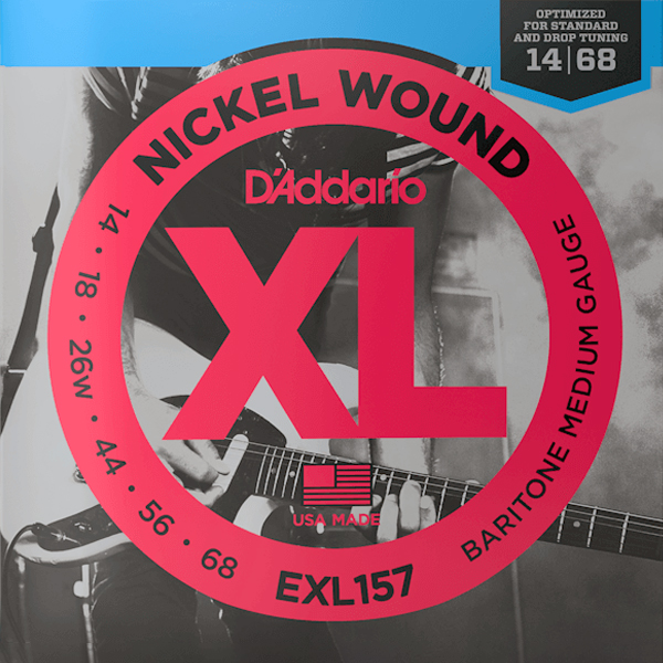 Daddario EXL157 Nickel Wound, Bariton Guitar Light, 14-68